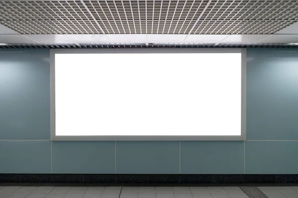 Large Blank Billboard Street Wall Banners Room Add Your Own Stock Photo