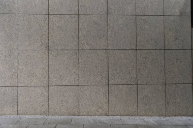 Sokak duvarı arka planı, endüstriyel arka plan, depo tuğla duvarlı boş Grunge şehir sokağı