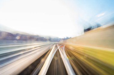 Hız hareket kentsel Otoban yolu tüneli