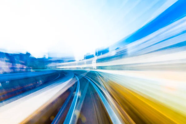 城市公路隧道的速度运动 — 图库照片