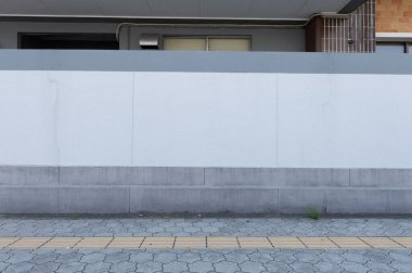 Sokak duvarı arka planı, endüstriyel arka plan, depo tuğla duvarlı boş Grunge şehir sokağı