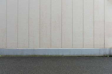 Sokak duvarı arka planı, endüstriyel arka plan, depo tuğla duvarlı boş Grunge şehir sokağı