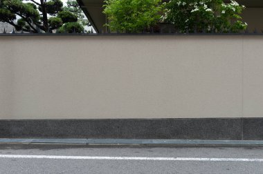 Sokak duvarı arka planı, endüstriyel arka plan, depo tuğla duvarlı boş Grunge şehir sokağı