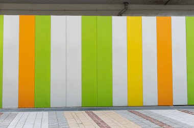 Sokak duvarı arka planı, endüstriyel arka plan, depo tuğla duvarlı boş Grunge şehir sokağı