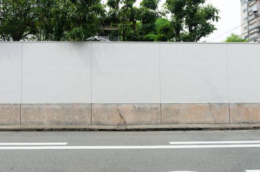 Sokak duvarı arka planı, endüstriyel arka plan, depo tuğla duvarlı boş Grunge şehir sokağı