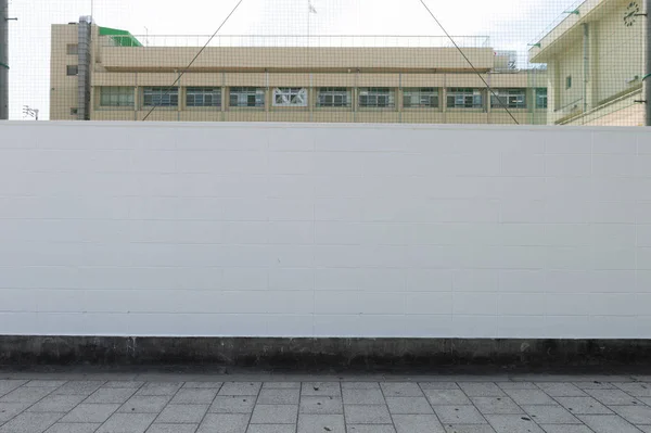 Straßenmauer Hintergrund Industrieller Hintergrund Leere Grunge Urbane Straße Mit Lagerhaus — Stockfoto
