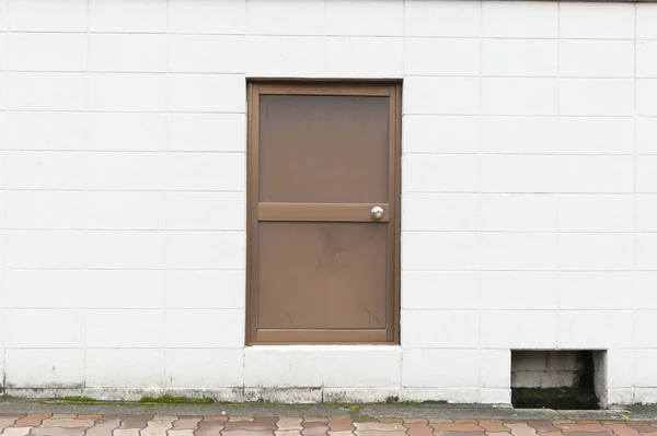 Acera Por Calle Pared Puerta — Foto de Stock