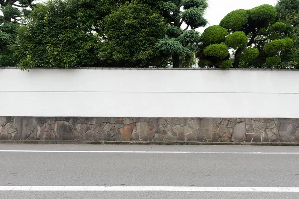 Sokak duvarı arka planı, endüstriyel arka plan, depo tuğla duvarlı boş Grunge şehir sokağı