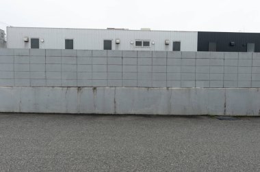 Sokak duvarı arka planı, endüstriyel arka plan, depo tuğla duvarlı boş Grunge şehir sokağı