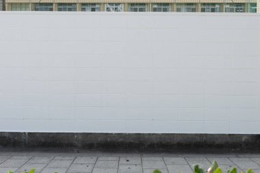 Sokak duvarı arka planı, endüstriyel arka plan, depo tuğla duvarlı boş Grunge şehir sokağı