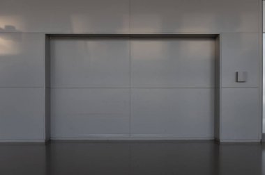 Sokak duvarı arka planı, endüstriyel arka plan, depo tuğla duvarlı boş Grunge şehir sokağı