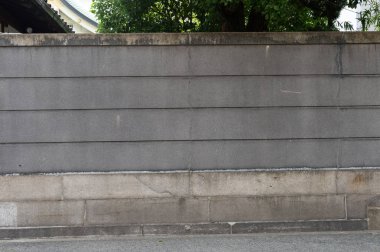 Sokak duvarı arka planı, endüstriyel arka plan, depo tuğla duvarlı boş Grunge şehir sokağı