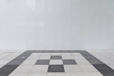 Sokak duvarı arka planı, endüstriyel arka plan, depo tuğla duvarlı boş Grunge şehir sokağı