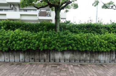 Sokak duvarı arka planı, endüstriyel arka plan, depo tuğla duvarlı boş Grunge şehir sokağı