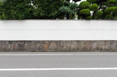 Sokak duvarı arka planı, endüstriyel arka plan, depo tuğla duvarlı boş Grunge şehir sokağı