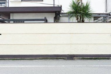 Sokak duvarı arka planı, endüstriyel arka plan, depo tuğla duvarlı boş Grunge şehir sokağı