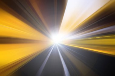 Hız hareket kentsel Otoban yolu tüneli