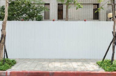 Sokak duvarı arka planı, endüstriyel arka plan, depo tuğla duvarlı boş Grunge şehir sokağı