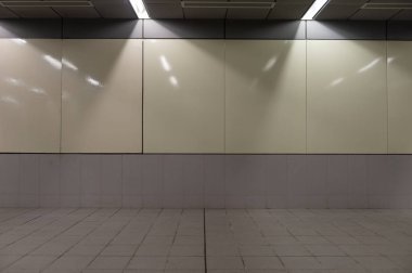 Sokak duvarı arka planı, endüstriyel arka plan, depo tuğla duvarlı boş Grunge şehir sokağı