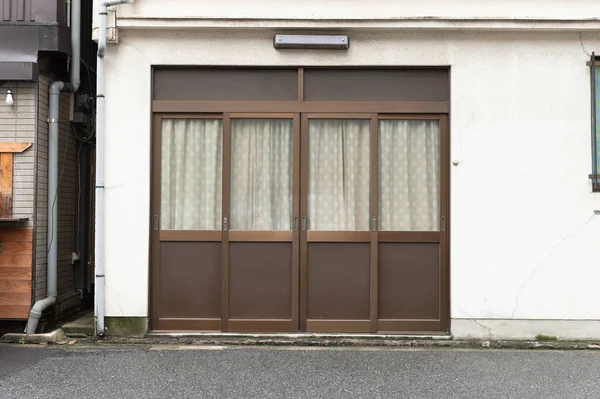 Gehweg Hauswand Tür — Stockfoto