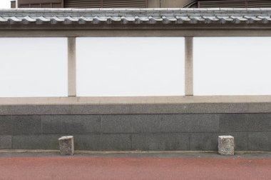 Sokak duvarı arka planı, endüstriyel arka plan, depo tuğla duvarlı boş Grunge şehir sokağı