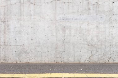 Sokak duvarı arka planı, endüstriyel arka plan, depo tuğla duvarlı boş Grunge şehir sokağı