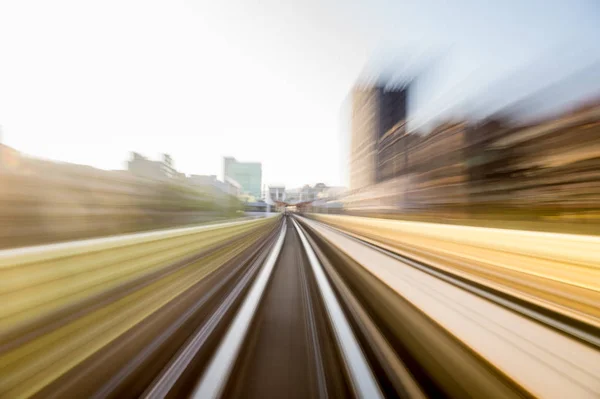 城市公路隧道的速度运动 — 图库照片