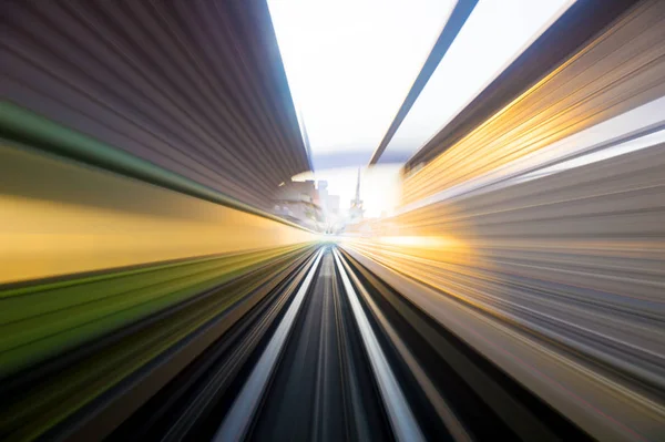 城市公路隧道的速度运动 — 图库照片