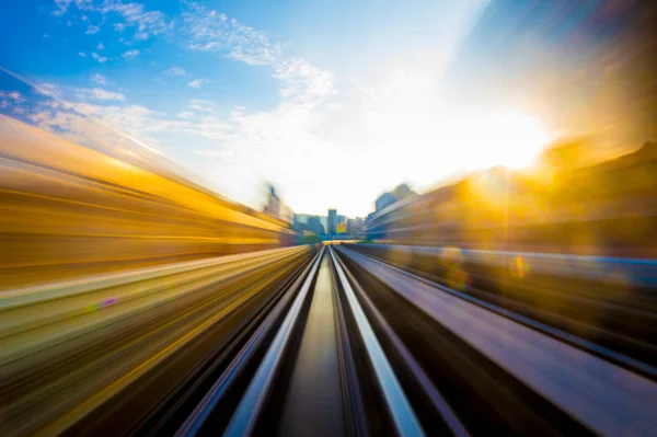 Mouvement Vitesse Dans Tunnel Routier Routier Urbain — Photo