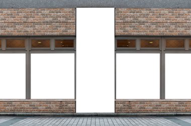 Büyük Pencere ve İsim Yeri olan Dükkan Dükkanı Önü