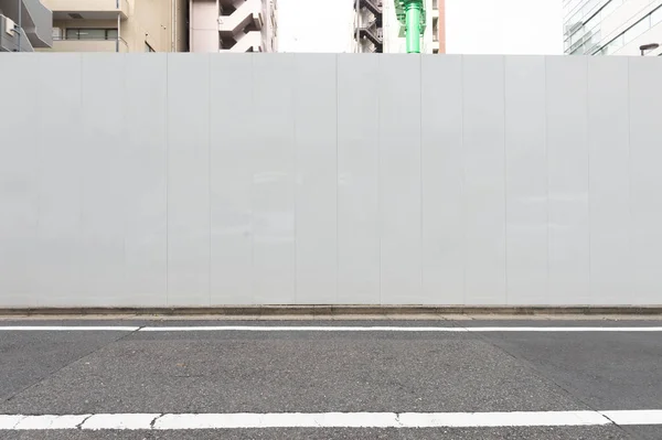 Straßenmauer Hintergrund Industrieller Hintergrund Leere Grunge Urbane Straße Mit Lagerhaus — Stockfoto