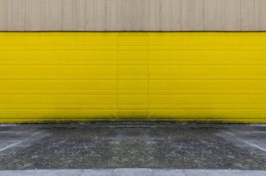 Sokak duvarı arka planı, endüstriyel arka plan, depo tuğla duvarlı boş Grunge şehir sokağı