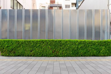 Sokak duvarı arka planı, endüstriyel arka plan, depo tuğla duvarlı boş Grunge şehir sokağı