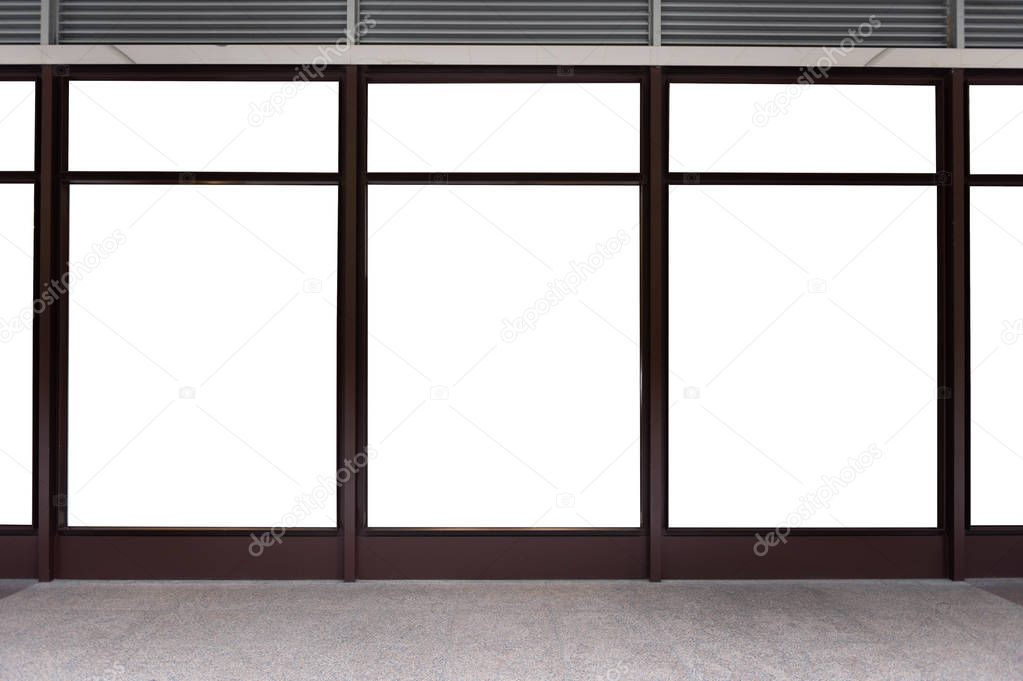 Shop Boutique Store Front with Big Window and Place for Name