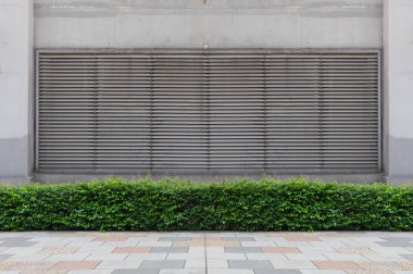 Sokak duvarı arka planı, endüstriyel arka plan, depo tuğla duvarlı boş Grunge şehir sokağı