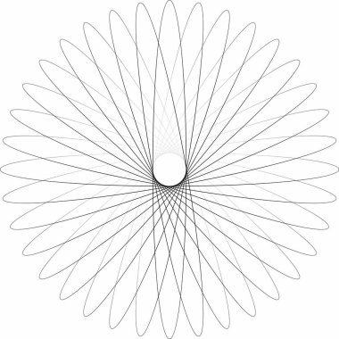 Işınları, kirişler öğesi. Sunburst, beyaz yıldız patlaması şekli. Yayılan, Radyal, hatları birleştirme. Soyut dairesel geometrik şekil.
