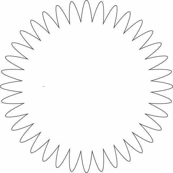 Rayons Élément Poutres Rayon Soleil Forme Éclat Étoile Sur Blanc — Image vectorielle