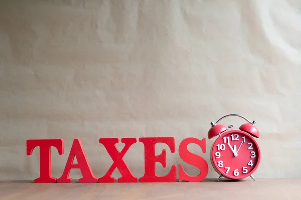 Alarm clock and tax, tax time
