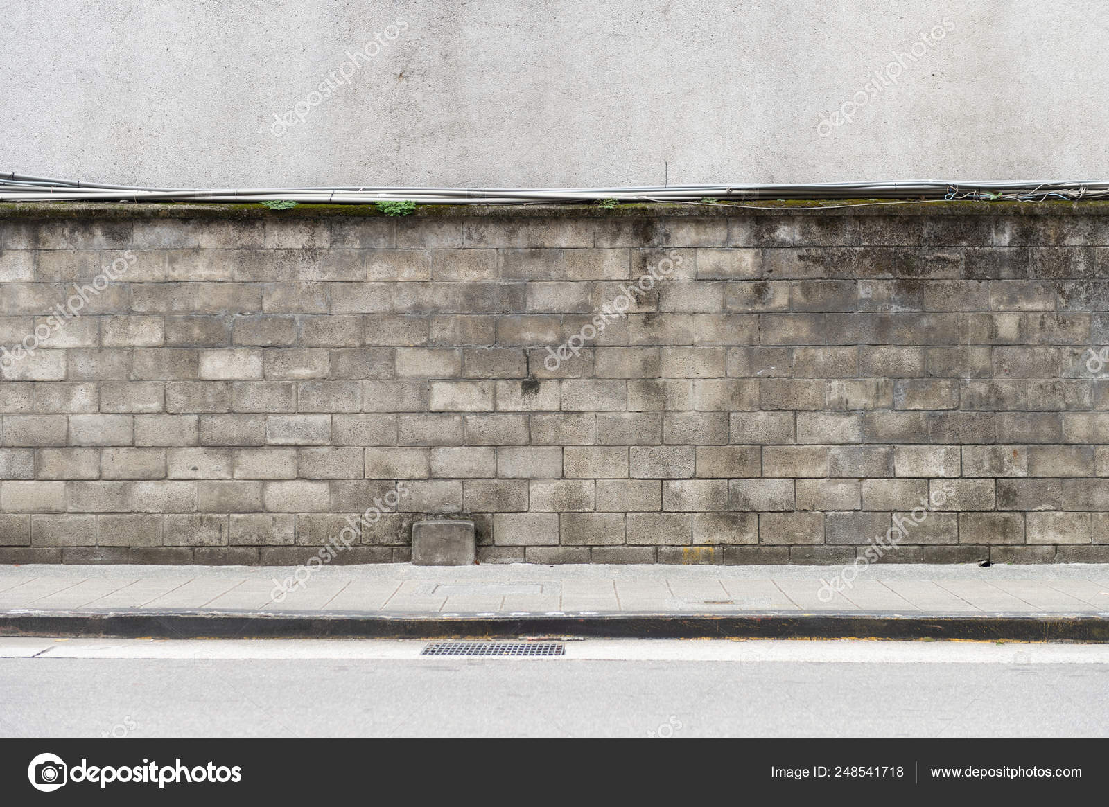 Street wall background ,Industrial background, empty grunge urba Stock  Photo by ©robbin0919@ 248541718