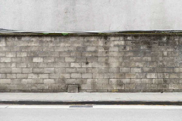 Fondo de la pared de la calle, fondo industrial, urba grunge vacío —  Fotos de Stock