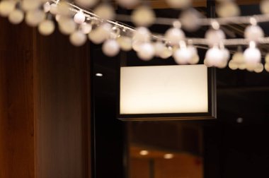 büyük billboard. siyah reklam kurulu boş alanı tex için açtı.