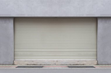 Otomatik metal rulo kapı fabrikasında, kullanılmış bir closeup çekim s