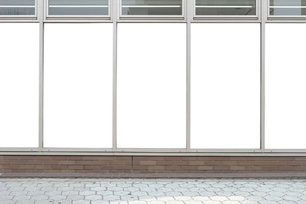 Shop Boutique Store Front mit großem Fenster und Platz für Namen — Stockfoto