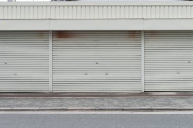 Otomatik metal rulo kapı fabrikasında, kullanılmış bir closeup çekim s