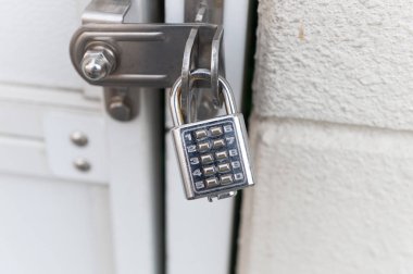 Kapalı metal kilit kapı koruma asma kilit, kombinasyon kilit