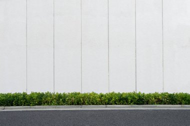 Sokak duvarı arka planı, endüstriyel arka plan, depo tuğla duvarlı boş Grunge şehir sokağı