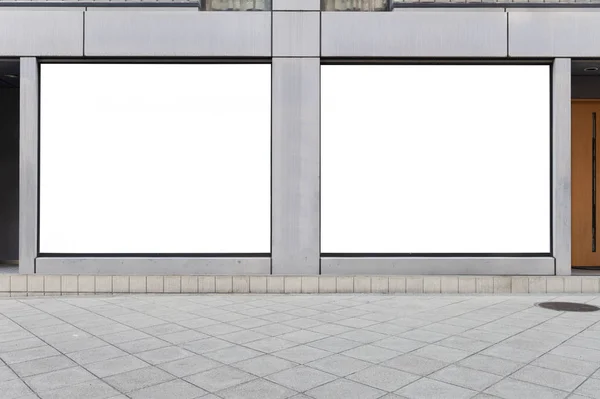 Obchod Boutique Store Fronta s velkým oknem a místo pro jméno — Stock fotografie