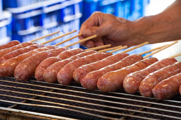 Barbecue Street Food Taipei Taiwan — Foto Stock