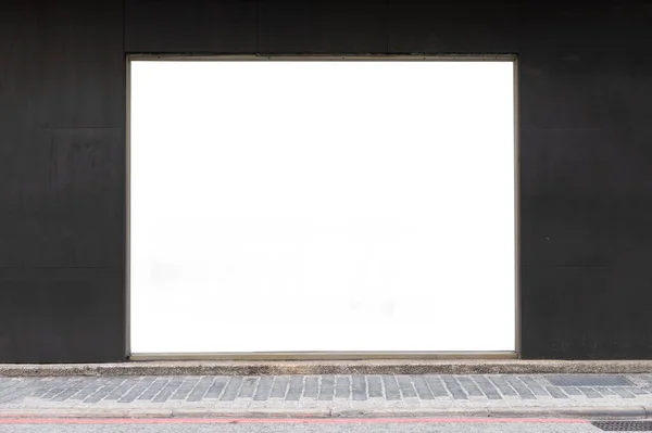 Shop Boutique Store Front Med Stora Fönster Och Plats För — Stockfoto