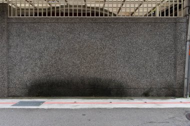 Sokak duvarı arka planı, endüstriyel arka plan, depo tuğla duvarlı boş Grunge şehir sokağı